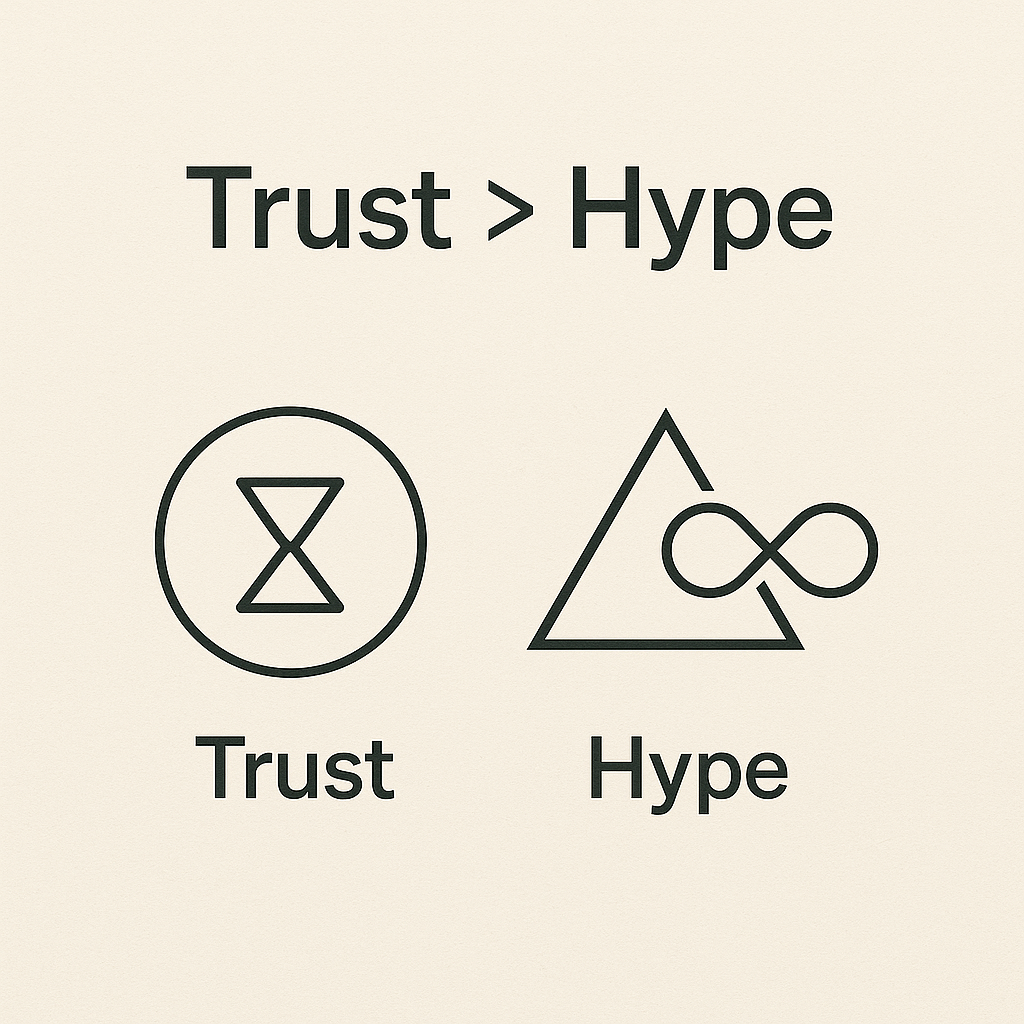 Trust Über Hype